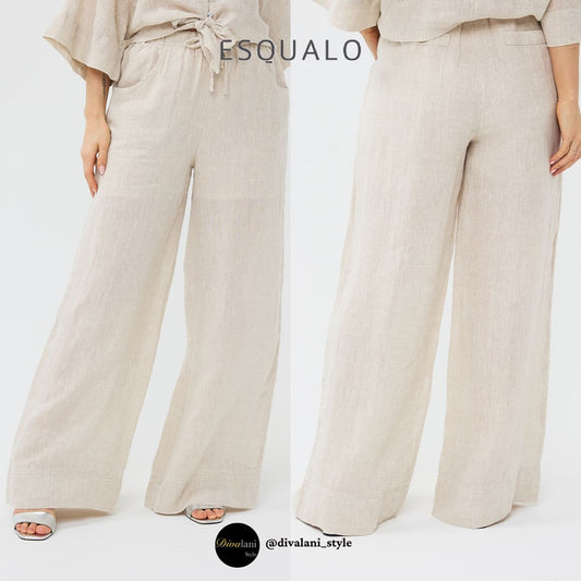 ESQUALO - HS2428211 TROUSERS LINEN Pants
