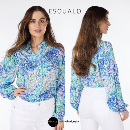 ESQUALO - SP2415012 BASIC BAYSIDE LEAVES Tops