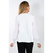 Frank Lyman - 233226 Off-White Woven Top - Tops