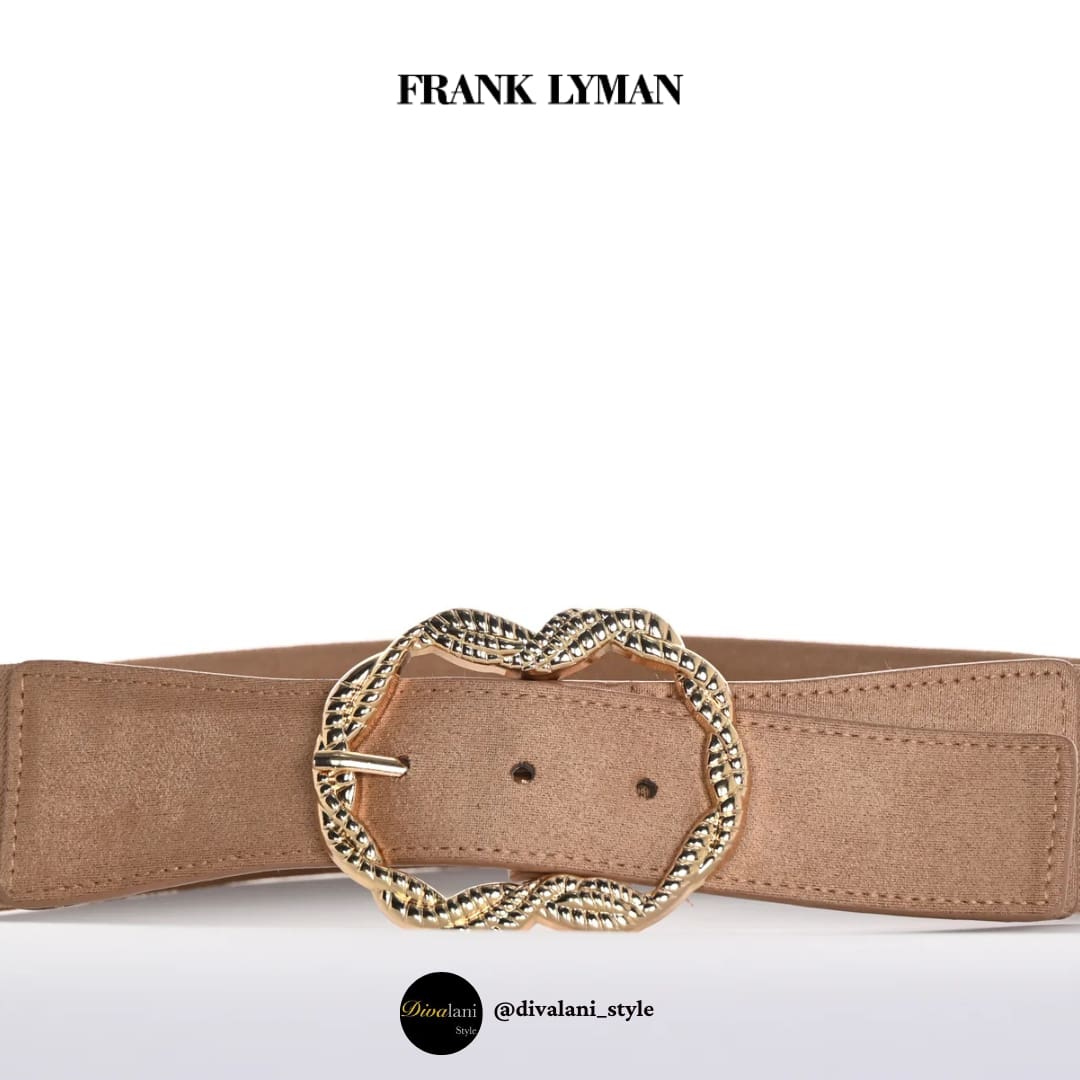 Frank Lyman - A25600U GOLD-TONE BUCKLE STRETCH BELT - Apparel & Accessories