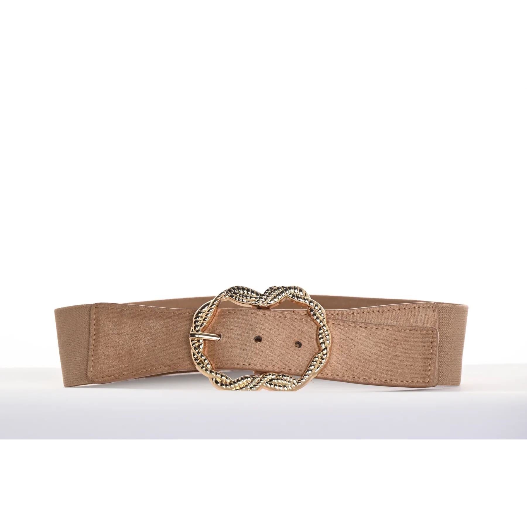 Frank Lyman - A25600U GOLD-TONE BUCKLE STRETCH BELT - Apparel & Accessories