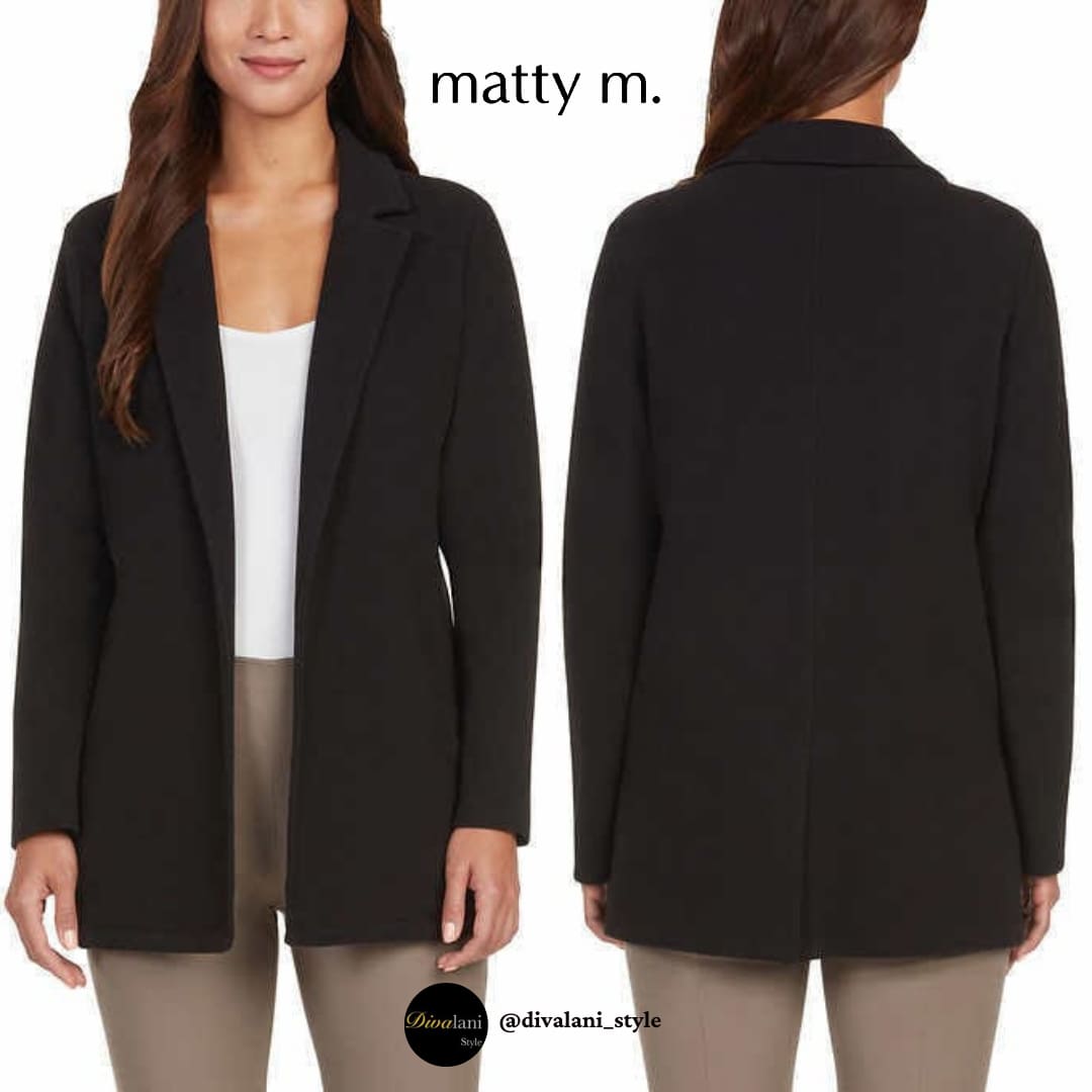 MATTY M - BLAZER LONG SLEEVE KNIT NOTCH Jackets and Coats
