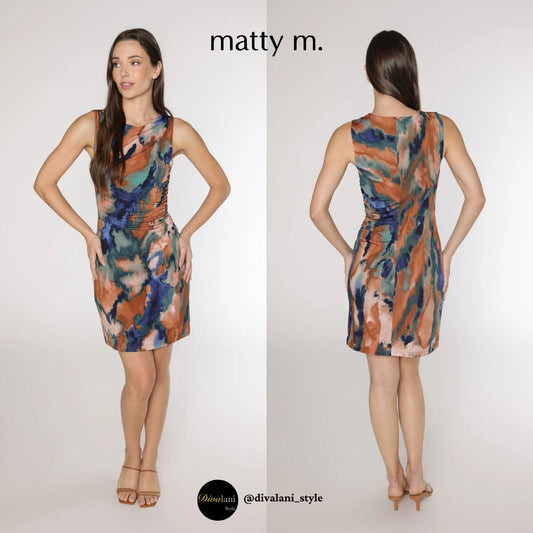 MATTY M - MARTINI RUCHED DRESS - Dress