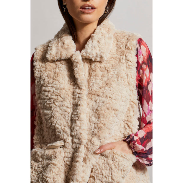 Tribal - 5313O-4907 SEELVELESS VEST - CREAM - Jackets and Coats