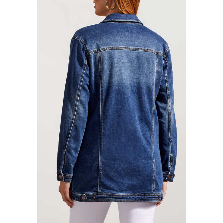 Tribal - 6042O-333 MAXI DENIM JACKET - Jackets and Coats