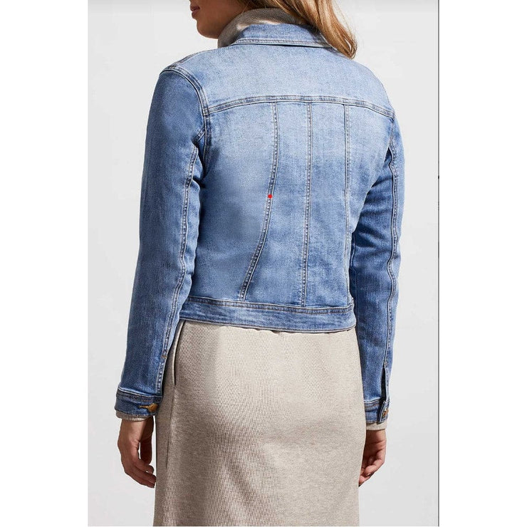Tribal - 7814O-2020 FANCY DENIM JACKET W/ POCKETS - Jackets and Coats