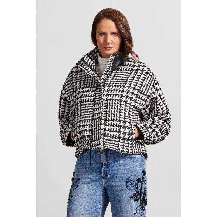 Tribal - 7982O-4899 YARN DYE L/S JACKET-BLACK - Jackets and Coats