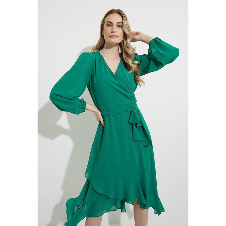 Joseph Ribkoff - Wrap dress Emerald - Dresses